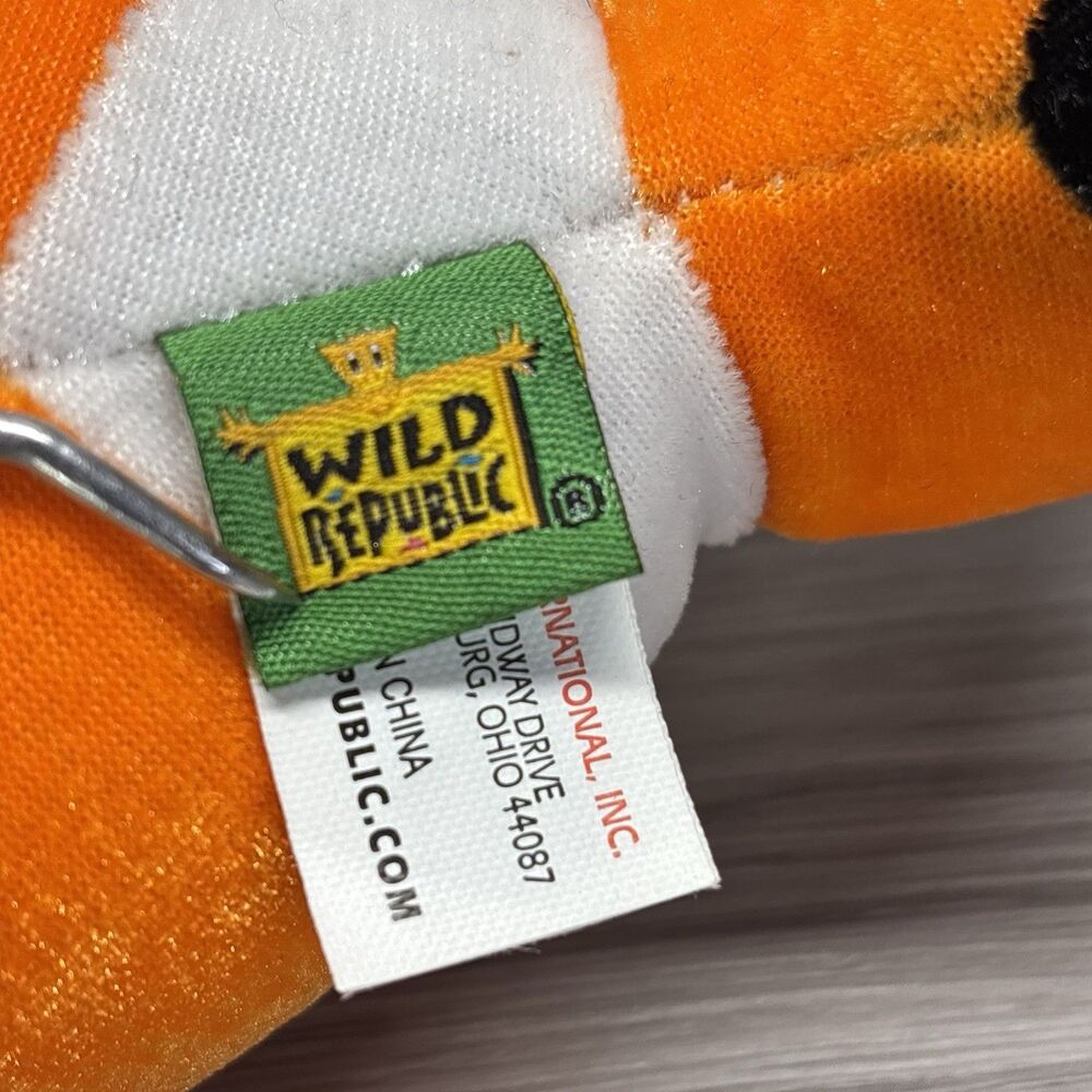Wild Republic 7" Clownfish Plush Stuffed Animal – Orange Nemo - Style Toy - Picture 7 of 8